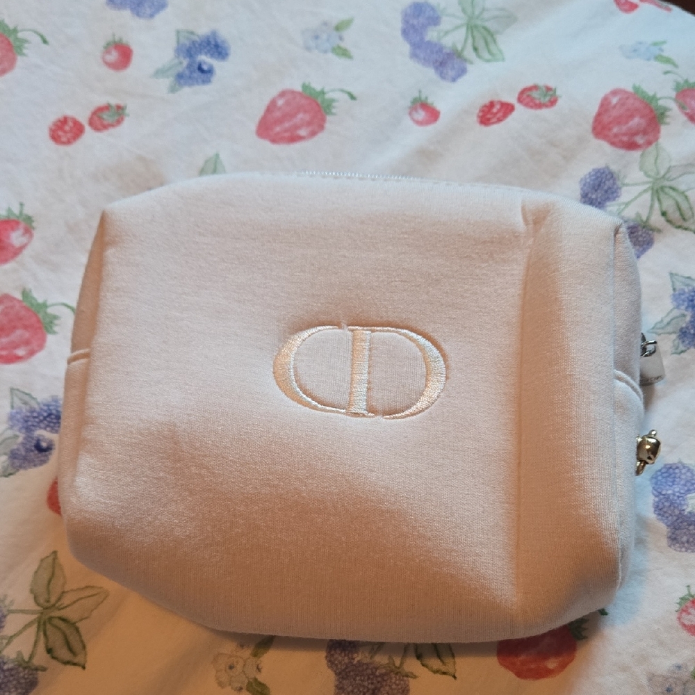 CD Beauty Dior Beige Cosmetic Purse Pouch